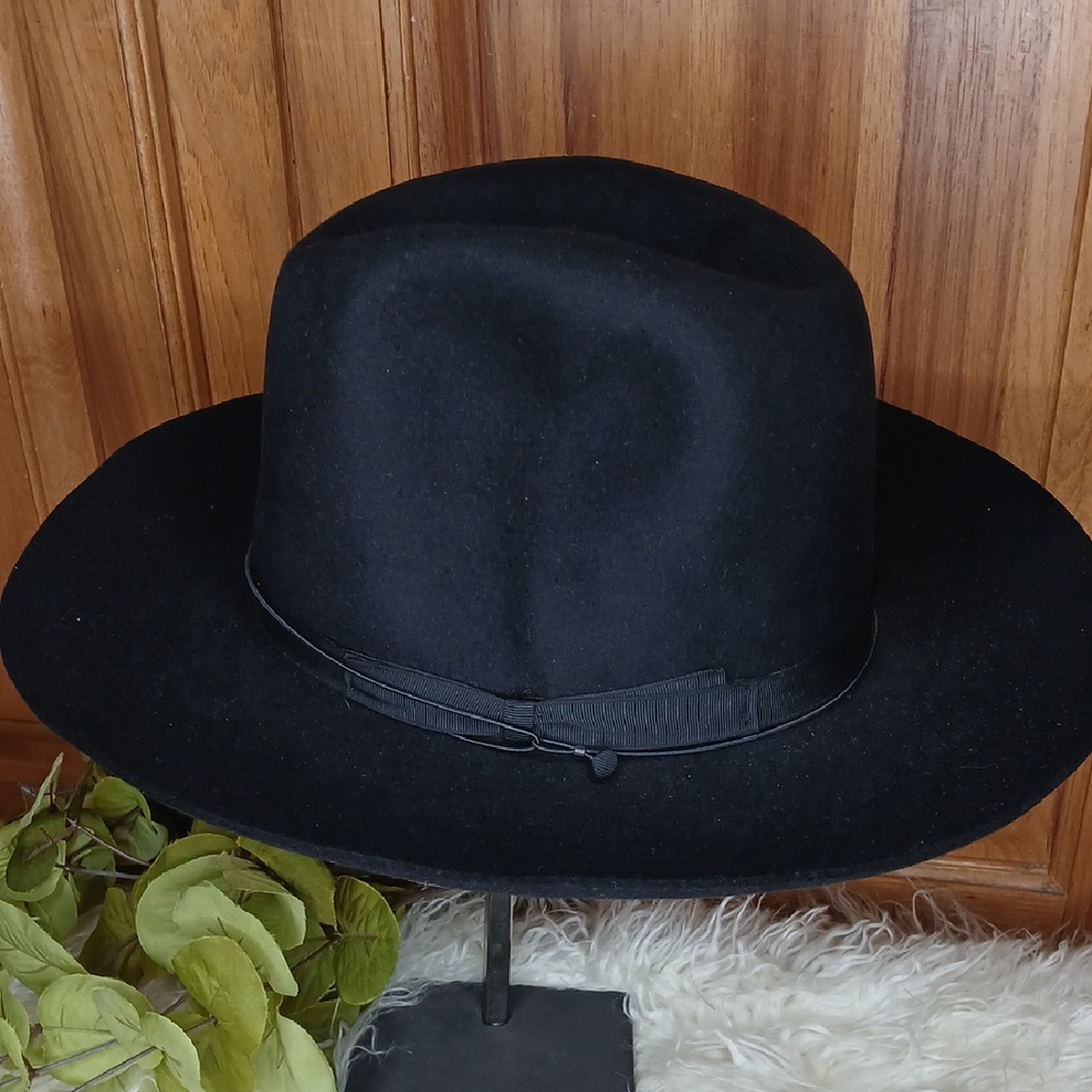 BORSOLINO TRIONFO Black Fedora Hat